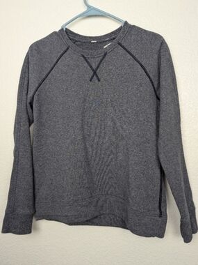 Lululemon Heather Charcoal Long Sleeve Pullover Sweatshirt